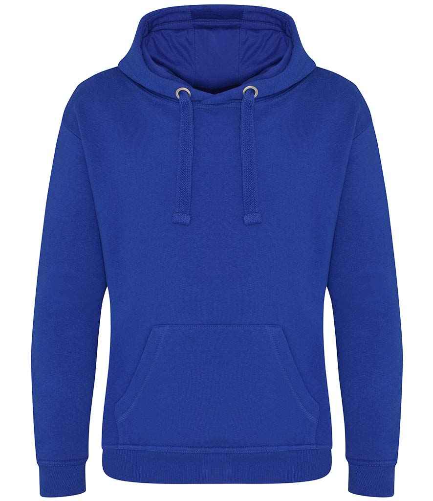 Blue hoodie on a white background