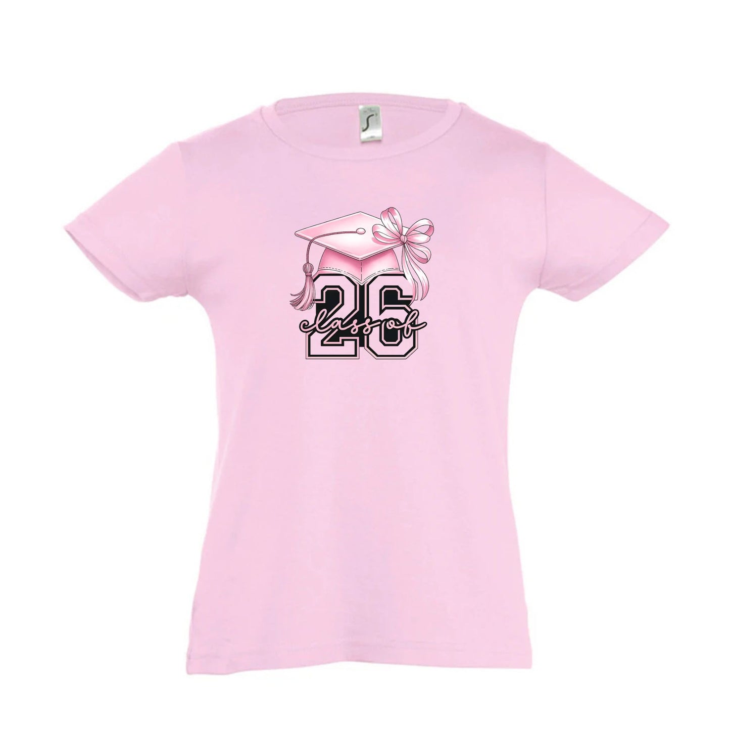 Girls Leavers T-Shirt - Pink Class of 2026